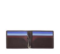DUDU Cartera para Hombre con Clip para Billetes, de tamaño pequeño y Compacto, con protección RFID, Tarjetero y Cremallera Trasera Burgundy Oscuro