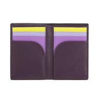 DUDU Cartera pequeña de Piel para Hombre, Cartera Slim compacta con Tarjetero, Tarjetero para Billetes, Monedero con Cremallera, con protección RFID Deep Purple