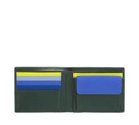 DUDU Cartera RFID de Piel para Hombre Nappa Coloreada con Monedero y Tarjetero Mangrove
