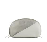 DUDU Carterita para Bolso de Mano en Piel, Estuche de Maquillaje de Viaje, Neceser con Cremallera para Bolso, diseño Colorido Plata