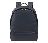 DuDu Casablanca Mochila de día Piel natural 40 cm Compartimento para laptop azul