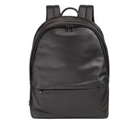 DuDu Casablanca Mochila de día Piel natural 40 cm Compartimento para laptop negro