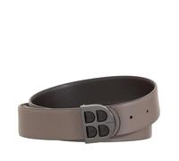 DUDU Cintura Uomo Reversibile in Vera Pelle Bicolore, Made in Italy, Double Face, H 35mm, con Fibbia Personalizzata Multicolor2 de 95 cm
