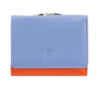 DuDu Corsica Cartera Bloqueo RFID Piel natural 11 cm azul