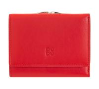 DuDu Corsica Cartera Bloqueo RFID Piel natural 11 cm rojo