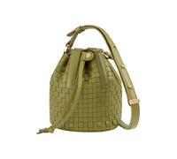 DuDu Filicudi Bolso bombonera Piel natural 14 cm verde oliva