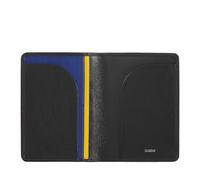 DUDU Funda de Piel para Pasaporte con protección RFID y Tarjetero Negro
