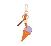 DUDU Llavero de Piel con Cono de Helado, llaveros de Hombre y Mujer, con Anilla y mosquetón, Llavero diseño Verano Mango-Berry