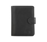 DuDu Marbella Cartera Bloqueo RFID Piel natural 14 cm negro