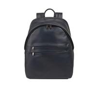 DUDU Mochila de Piel para Hombre y Mujer, para PC hasta 15,6" MacBook 16", Mochila de Viaje de 20 litros, Mochila de Trabajo de Oficina con un Elegante Diseño Esencial Navy