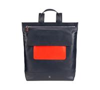 DUDU Mochila Hombre, Mochila Mujer Casual Suave de Cuero Auténtico con Cremaller