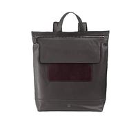 DUDU Mochila Hombre, Mochila Mujer Casual Suave de Cuero Auténtico con Cremallera Mochila Grande Colorida para Trabajo Tiempo Libre Antracita
