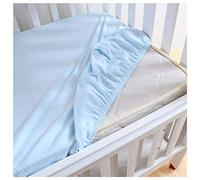 Dudu N Girlie cuna cama de algodón Jersey sábanas bajeras, azul, 1 unidad