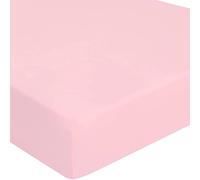 Dudu N Girlie cuna cama de algodón Jersey sábanas bajeras, color rosa, 1 unidad