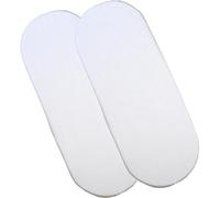 Dudu N Girlie Moisés Cesta Sábana Bajera, 28 - 36 cm/75 cm, 2 piezas, color blanco