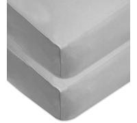 Dudu N Girlie - Sábanas bajeras para Cuna de 140 x 70 Pulgadas, sábanas de Cuna de algodón Suave de 140 x 70 Pulgadas, Falda Totalmente elástica, Transpirable, de fácil Cuidado (Paquete de 2, Beige)