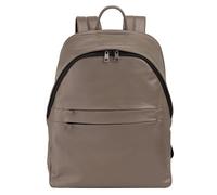 DuDu New York Mochila de día Piel natural 41 cm Compartimento para laptop marrón