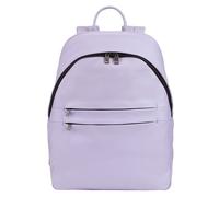 DuDu New York Mochila de día Piel natural 41 cm Compartimento para laptop púrpura