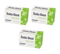 Dudu Osun Jabón negro africano 100% puro – Para acné, psoriasis y eccema – 3 unidades