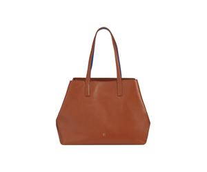 DuDu Pauline Bolsa de compras Piel natural 36 cm marrón