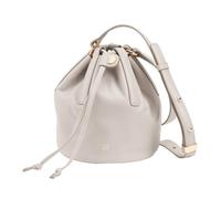 DUDU Piccola Borsa a Secchiello da Donna in Vera Pelle Con Tracolla Regolabile e Chiusura a Coulisse - Borsa a Tracolla Elegante e Compatta Con Cordoncino, Perfetta per l'Uso Quotidiano Perla, Perla