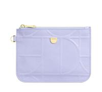 DUDU Pochette Donna da Polso in Pelle Stampata, Pochette a Mano da Borsa - Elegante, Compatta e Pratica per Carte, Monete e Piccoli Oggetti Lilac_Orange