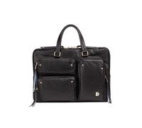 DuDu Pocket Maletín Piel natural 36 cm Compartimento para el portátil negro