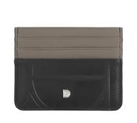 DUDU Porta Carte di Credito in Pelle Stampata, Portacarte Sottile Compatto e Tascabile - Leggero, Elegante e Funzionale, Perfetto per Tasca o Borsa Black_Taupe
