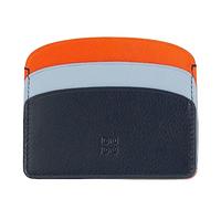 DuDu Porta Carte di Credito Sottile in Morbida Pelle, Porta Tessere, Porta Documenti, Piatto da Taschino, Design Slim, Colorato Navy