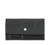 DUDU Portachiavi in Pelle con 6 Ganci, Astuccio Borsellino Portachiavi Uomo Donna - Elegante, Pratico e Compatto per Organizzare le Chiavi Black_Taupe
