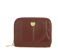 DUDU Portamonete Uomo Donna Piccolo Tascabile in Pelle Stampata Con Cerniera, Bolsa Porta Tessere - Portafoglio Piccolo Compatto Chocolate_Lila, Chocolate_lilac, 8,30