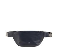 DUDU riñonera de Piel auténtica para Hombre y Mujer con Correa Ajustable, diseño Espacioso, Elegante y Limpio, riñonera con 3 Cremalleras Navy