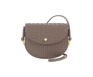 DuDu Skye Bolsa de hombro Piel natural 21 cm gris