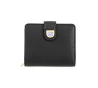 DuDu Skyline Cartera Bloqueo RFID Piel natural 11 cm negro
