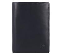DuDu Tiberio Cartera Bloqueo RFID Piel natural 9.5 cm azul