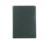 DuDu Tiberio Cartera Bloqueo RFID Piel natural 9.5 cm verde