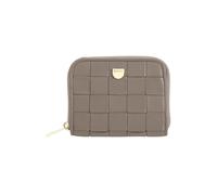 DuDu Woven Cartera Piel natural 10 cm gris