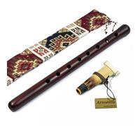Duduk armenio de madera de albaricoque - hecho a mano en ARMENIA - 1 lengüeta - Instrumento de viento de madera Oboe Balaban - Instrucción de reproducción - Estuche nacional de regalo