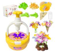 DUDUMILA Prensa de Flores para Niños, Kit de Manualidades para Niñas de 4-10 Años, Juego de Flores DIY para Cumpleaños, Regalo para Niñas, Set de Artesanía para Niños 4-8 Años (Amarillo)