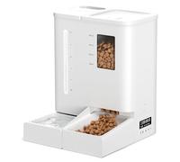 DUDUPET Comedero Automático para Gatos y Dispensador de Agua 2 en 1, Comedero Gato Automatico 5 L + Dispensador de Agua 4L