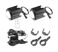 DUDUYANG Faro Delantero Para Polaris RZR Para Can-Am Para Maverick X3 Spot Beam Pod Light Luces Látigo Para Side By Side Para Kit Abrazadera Tubo 1.5''-2''(60W Light)