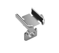 DUDUYANG para PCX para PCX125 para PCX150 para 125 para 150 para ADV150 para ADV350 Soporte Manillar Aleación CNC para Motocicleta Navegación GPS Soporte Moto(Silver-U-PCX)