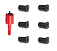 DuDuZui 25mm Pasacables de Escritorio, para Cable Starlink, 6 Alimentación a Través de Cable Ethernet Grommet para Cable Starlink y Muebles Agujeros de Alambre,con Sierra Perforadoras (25mm, Negro)