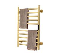 DUDYP Toallero Eléctrico Calentador, Secador De Toallas con 10 Barras Toallero con Calefacción Toallas Eléctrica, Acero Inoxidable 304 para Radiador Baño Calentador De Toallas De 88 W,Plug in