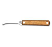 DUE BUOI 247L FX Cuchillo de injerto de hoja fija profesional árboles frutales y jardinería acero carbono mango de madera