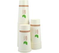 DUE ESSE S.N.C. DI SABATINI ALDO 50 vasos maxi de 500 ml, compostables y biodegradables, brillantes, ideales para bebidas frías, sabor cola, naranja