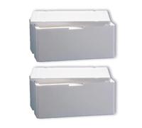 DUE ESSE S.N.C. DI SABATINI ALDO & C. 2 cajas térmicas blancas rectangulares de 50 x 30 x 22 cm de alto, caja de poliestireno para llevar alimentos