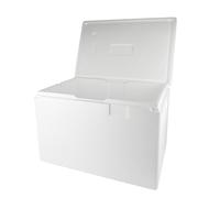 DUE ESSE S.N.C. DI SABATINI ALDO Caja térmica grande grande blanca rectangular de 60 x 40 cm x 40 cm de altura + tapa para llevar alimentos