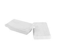 DUE ESSE S.N.C. DI SABATINI ALDO Lote de 20 bandejas con tapa de 500 cc para helado blanco, bandeja reutilizable para llevar helados, helados, helados, semifríos y alimentos