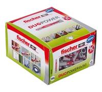 Dübel DUOPOWER 6x50 LD, Pasador gris claro/Rojo